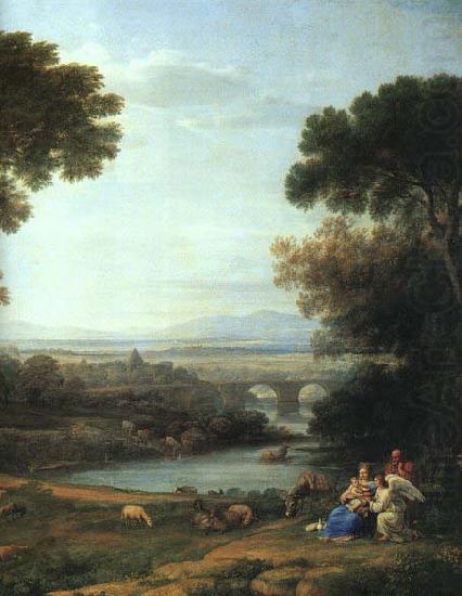 Claude Lorrain Landscape with the Rest on the Flight into Egypt china oil painting image